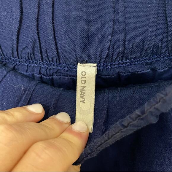 OLD NAVY • Blue Elastic Waistband Pull On Mini Skirt w/ Pockets - Picture 3 of 5